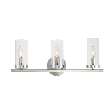 Maxim Lighting Sentinel 3-Light Bath Vanity 25257CLSN